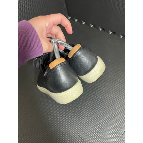 Ecco soft 7 sneaker women's EU 39 8-8.5 black leather nubuck casual shoes - Picture 6 of 8